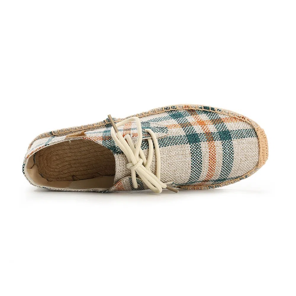 Kennti Alpargatas de Cordones y Chambray Hombre