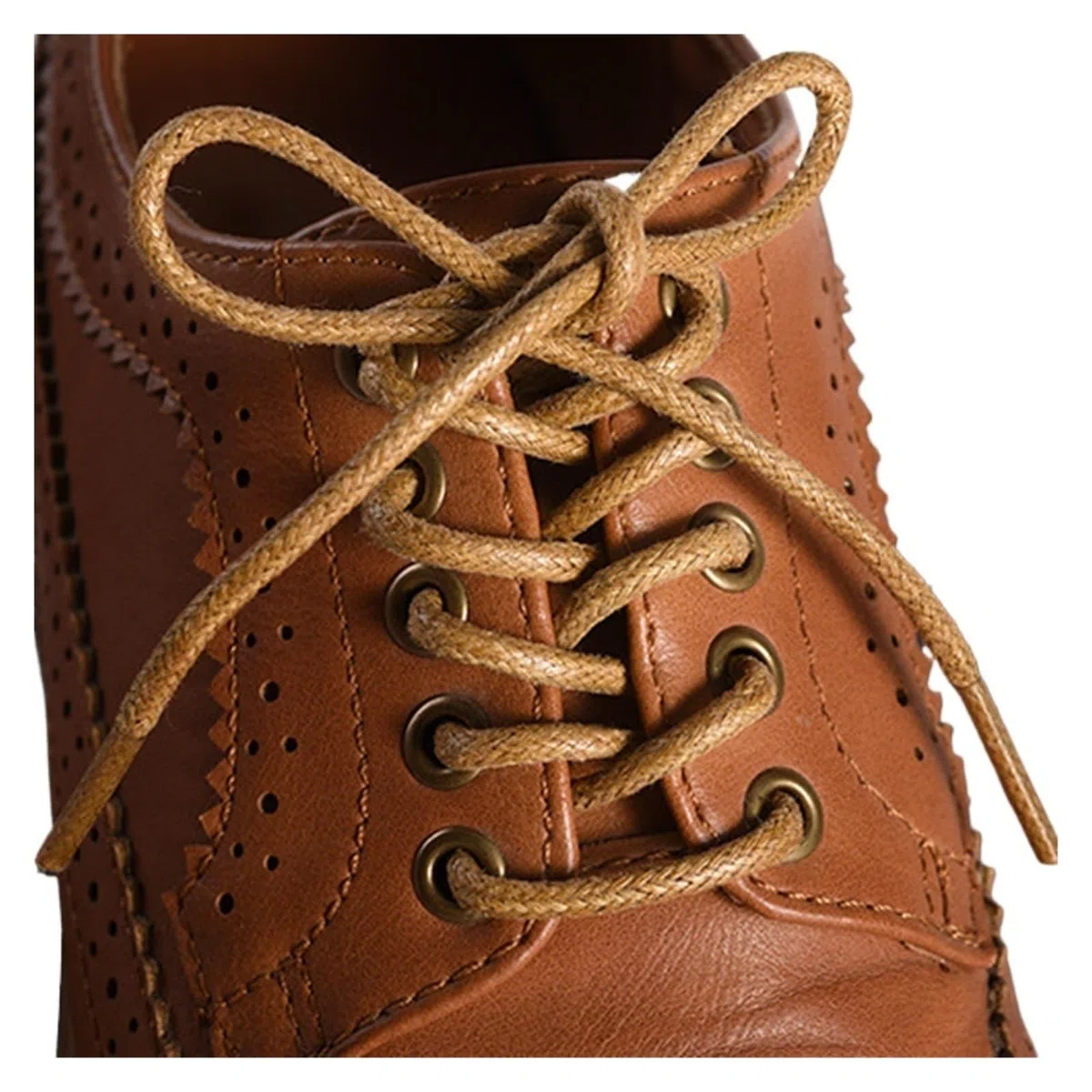 Cordones de zapatos planos, 1 par de cordones de cuero, cordones encerados de algodón, cordones de cuero redondos for zapatos, botas, cordones de zapatos unisex