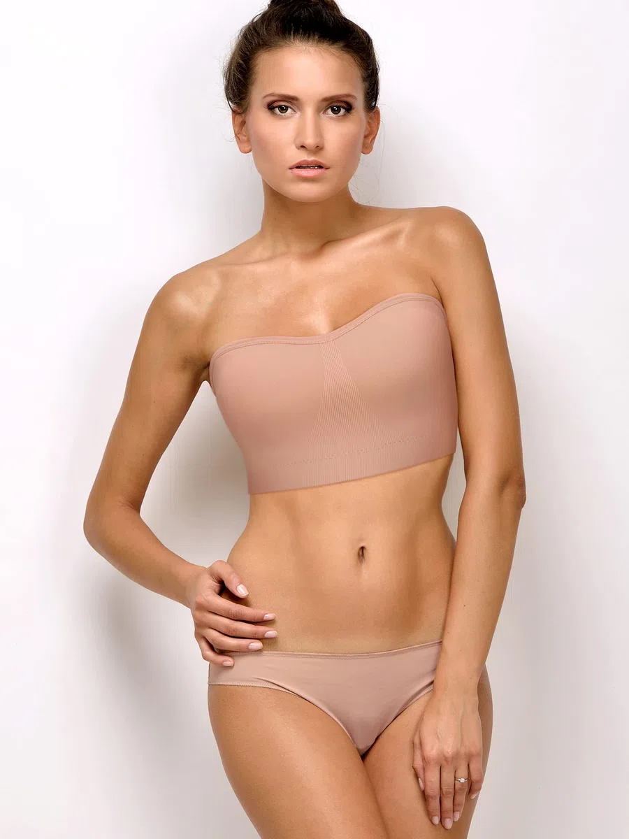 Geyoga 8 Sujetadores sin Tirantes Bandeau con Forro Antideslizante Acolchado Sostén Top de Tubo para Mujer Niña