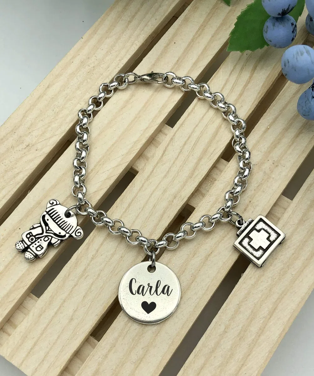Pulsera Enfermera Médica Auxiliar Regalo Original Personalizado