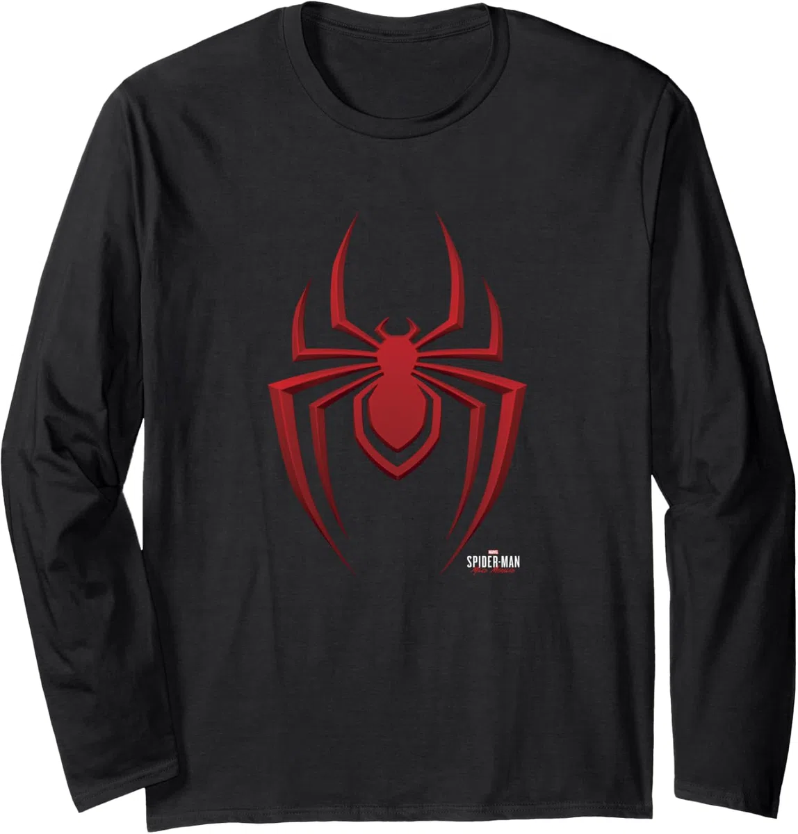 Marvel Spider-Man Miles Morales Logo Manga Larga