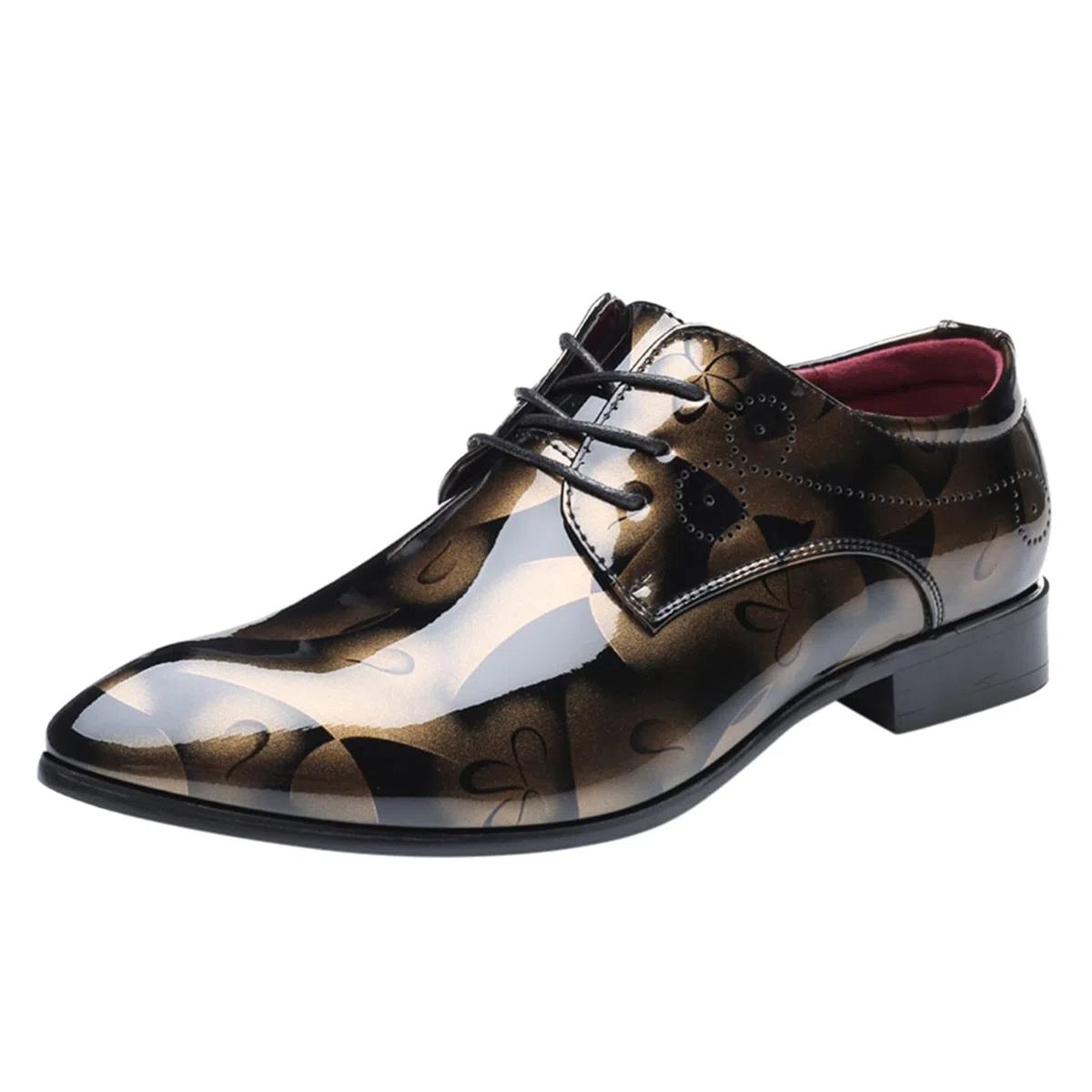 Zapatos de cuero sintético formal para hombre con correa única, zapatos bajos con cordones, zapatos de negocios para hombre