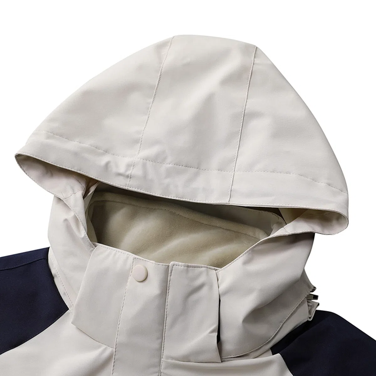 Chaqueta de lluvia para hombre, impermeable, cortavientos, compacta, plegable, ligera, chaqueta de ocio, cortavientos resistente, ideal para ciclismo y senderismo, Blanco, XL