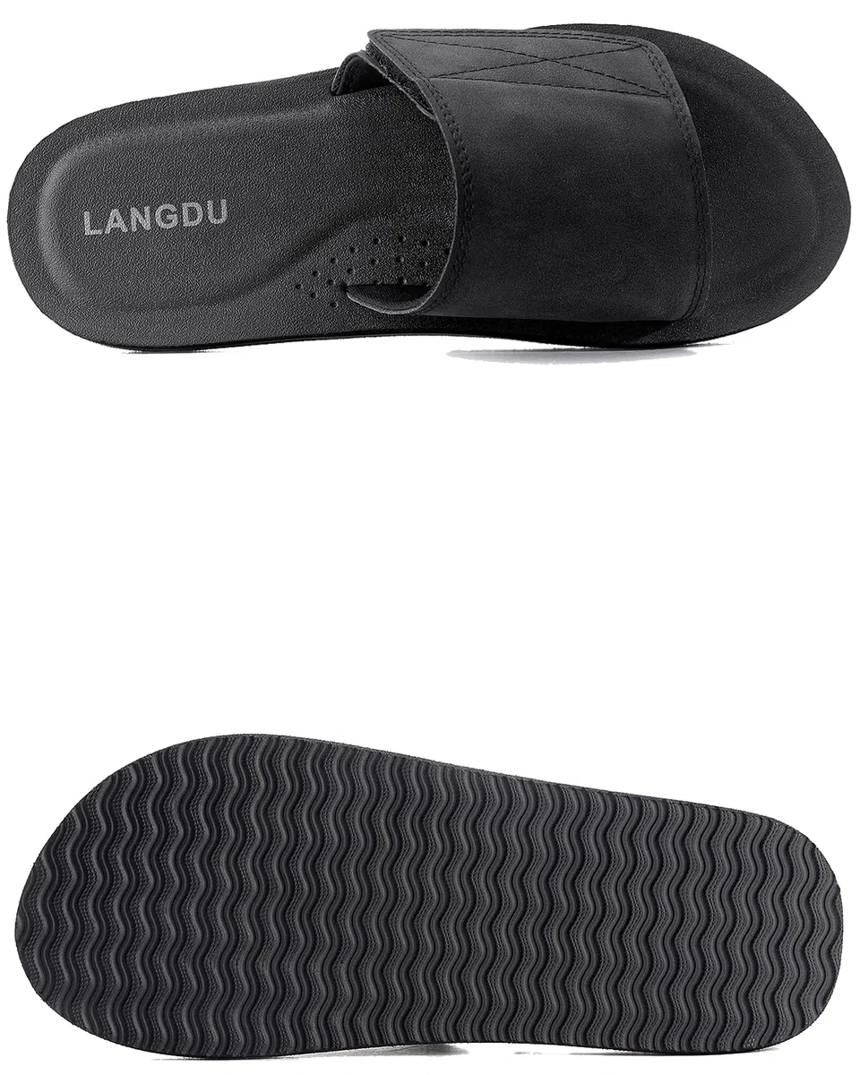 LANGDU Chanclas Hombre Sandalias Piscina Zapatillas Flip Flops