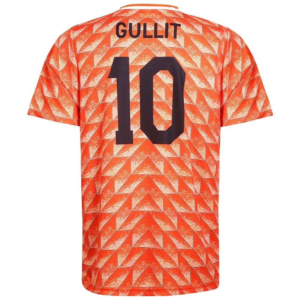 Kingdo Euro 88 Jersey Gullit - Países Bajos - Naranja - Niños y adultos - Niños - Hombre - Camiseta de fútbol - Regalos de fútbol - Camiseta deportiva - Ropa deportiva, naranja, L