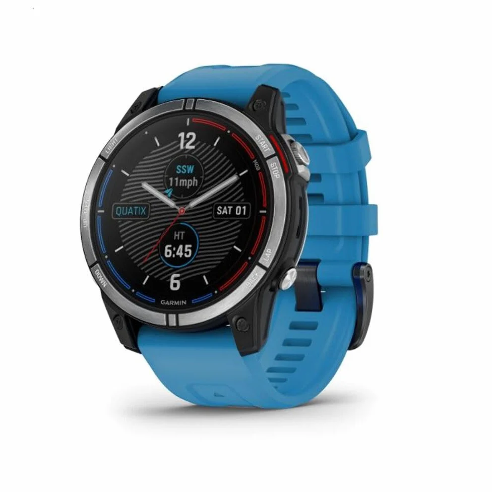 Garmin quatix® 7 Edición Estándar, Smartwatch GPS marino, reloj duradero con cartas costeras y mapas de interior
