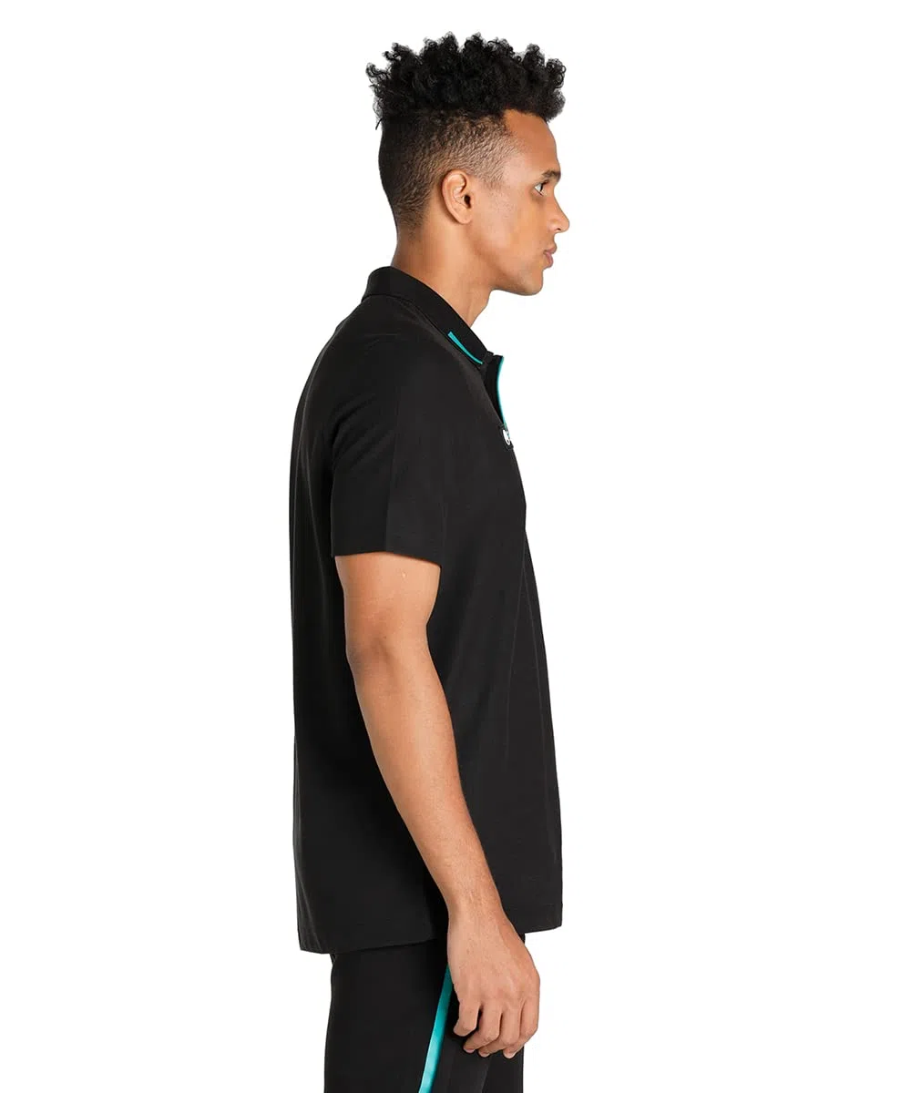 2022 Mercedes Basic Polo Football Soccer T-Shirt Camiseta (Black)