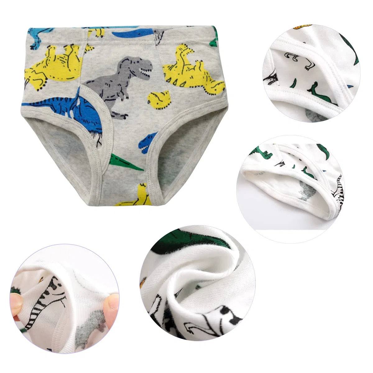 Calzoncillos Niño Algodón Ropa Interior Paquete de 12, Slips Niños 2-10 Años