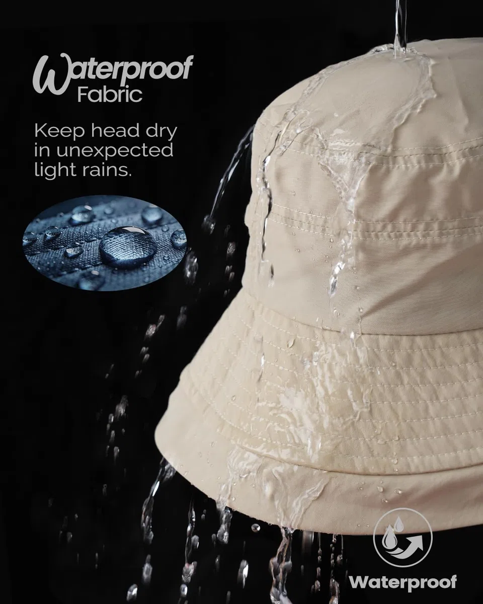 Creekstone Sombrero impermeable para mujer, sombrero de lluvia UPF50+, de ala ancha, plegable, ligero, para senderismo, viajes al aire libre