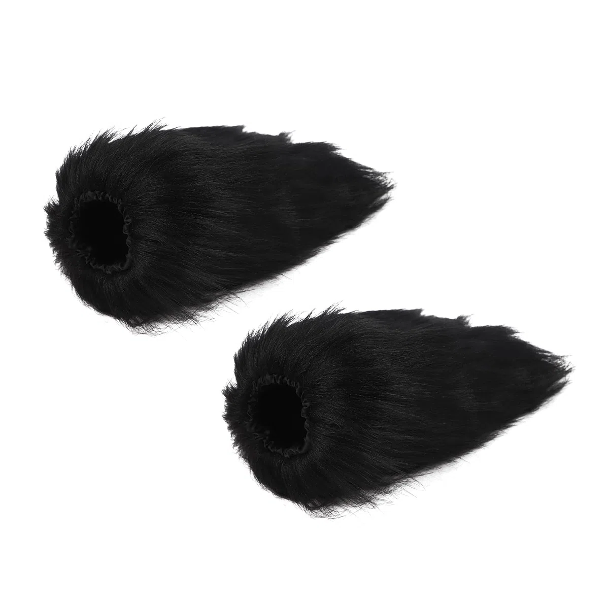 Calentadores de piernas peludos de piel sintética para niños, puños largos y peludos, para botas de invierno, para fiestas, Halloween, cosplay, accesorio de disfraz