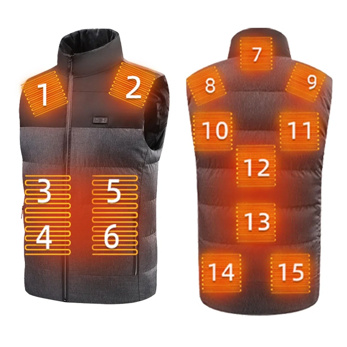 Genérico Chaleco Invierno Hombre Con Capucha,Chalequillo Chalecos Caballero Casual Capa Sólida cálido cremallera Gilet Acolchado Ultraligero Ligero Aislado Deportivo Para Exteriores Talla Grande