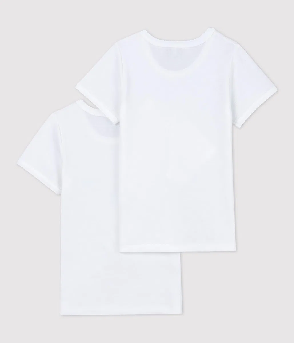 Petit Bateau A01fy Camiseta de Manga Corta Niñas (Pack de 2)