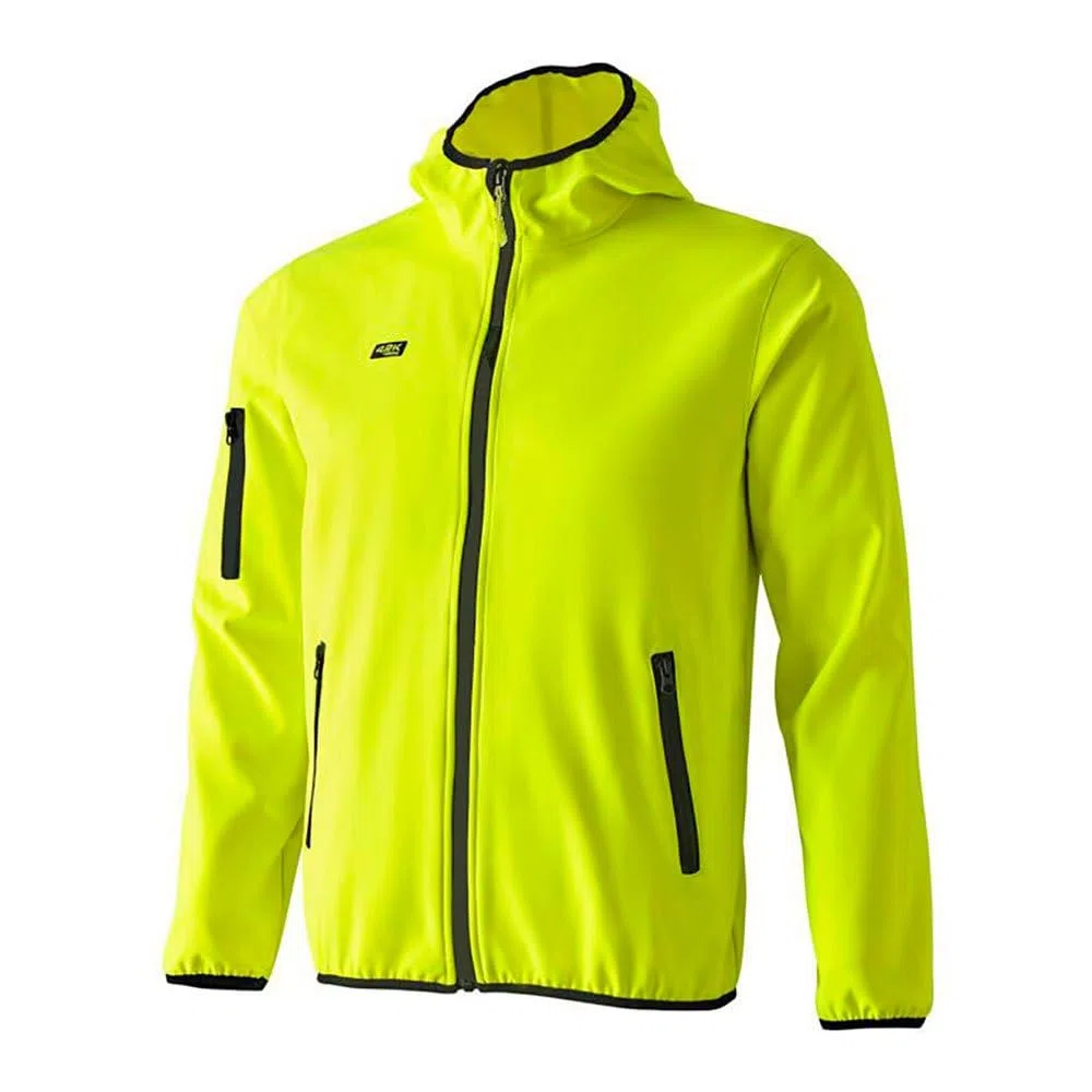 42K RUNNING - Chaqueta técnica 42k SOFTSHELL Amarillo Fluor-Negro