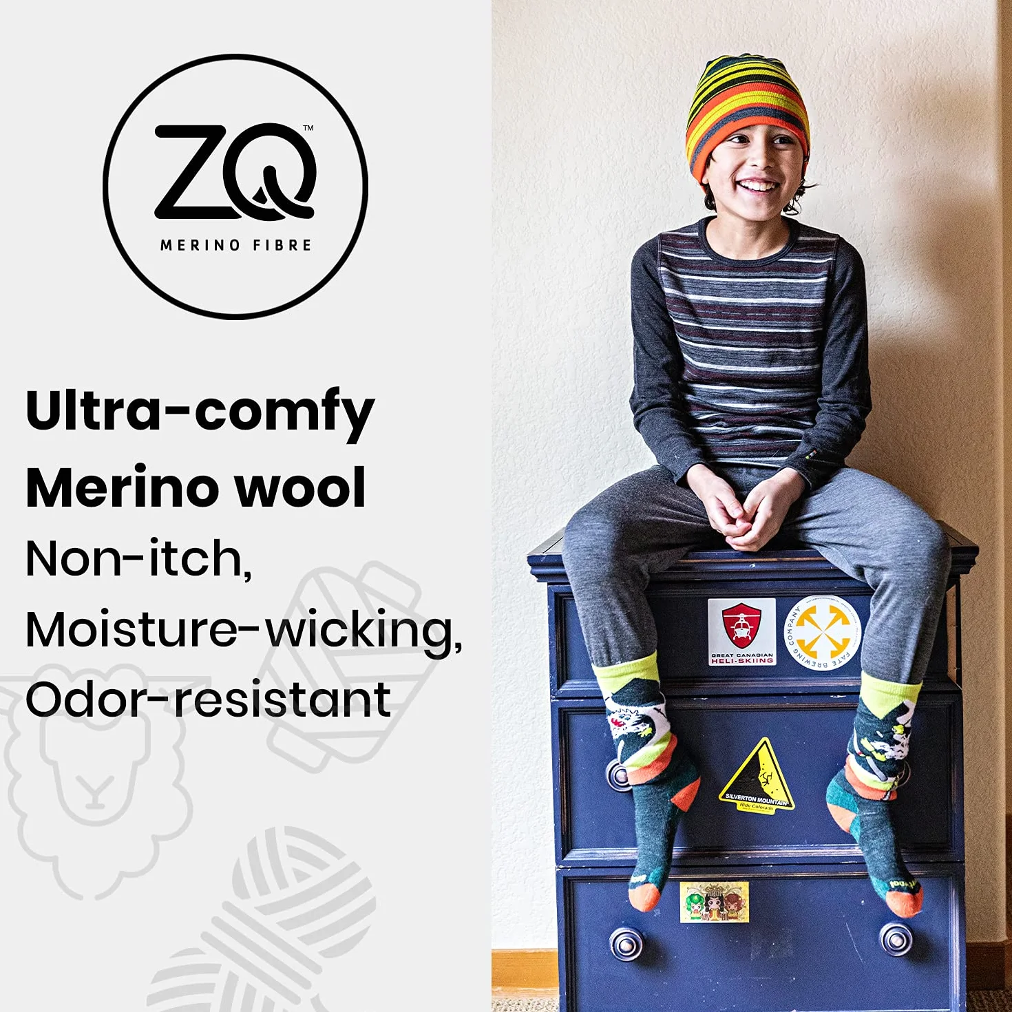Smartwool Wintersport Full Cushion Yeti OTC Calcetines Unisex niños
