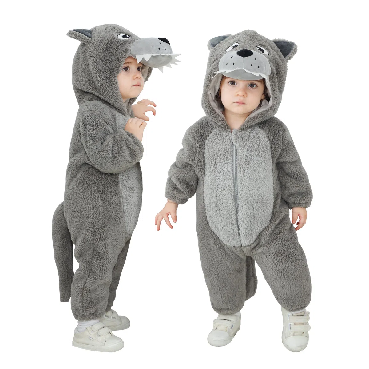 Monos de bebé Unisex Animal Ropa con Capucha Cálido Lindo Pijama