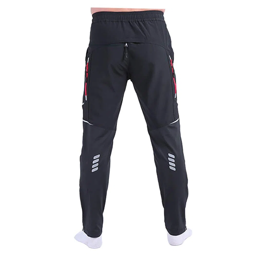 Pantalones largos de ciclismo para hombre, para verano, ligeros, elásticos, de secado rápido, transpirables, para bicicleta de montaña, reflectantes, para varios deportes