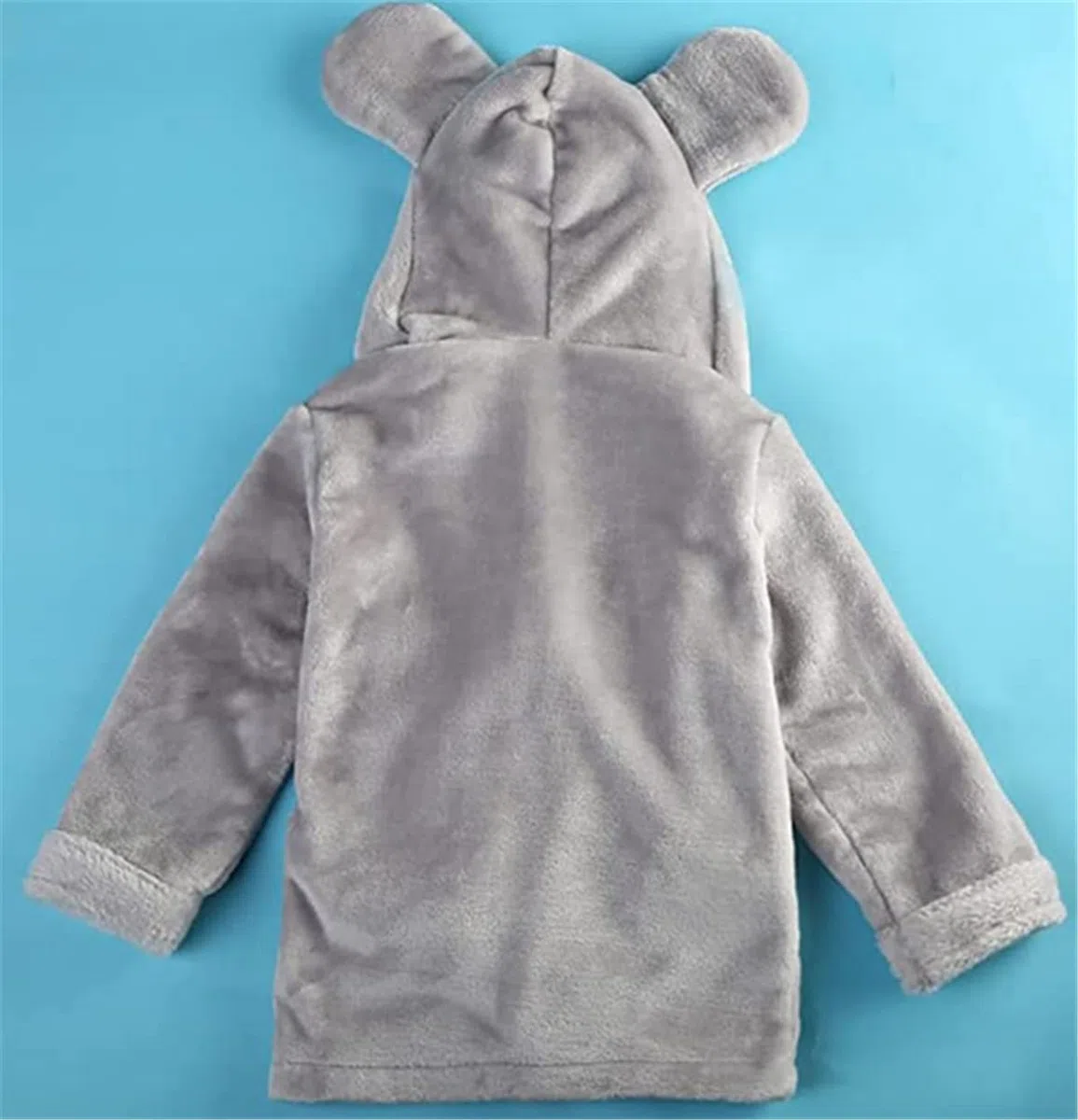 Aibrou Bata Invierno Albornoz Con Capucha Bata De Baño Franela Mujer