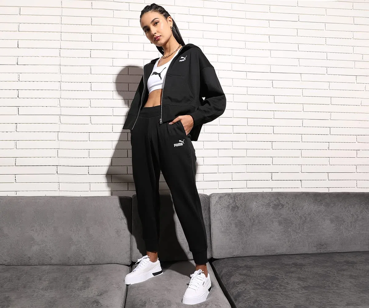 Puma ESS Small No. 1 Logo Comfort High-Waist Sweatpants TR Cl - Pantalones de Punto Mujer