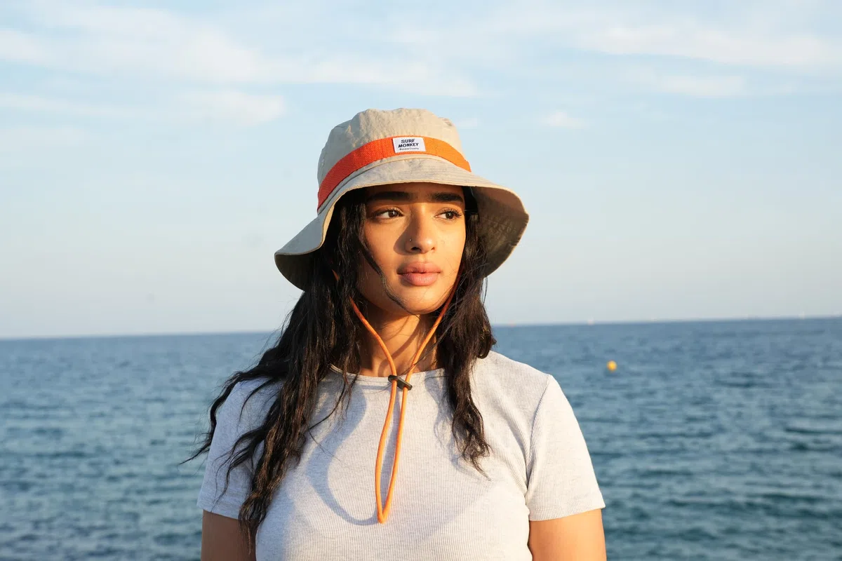 Surf Monkey Boonie Hat Gorro de Pescador con cuerda Hombre/Mujer - Algodón