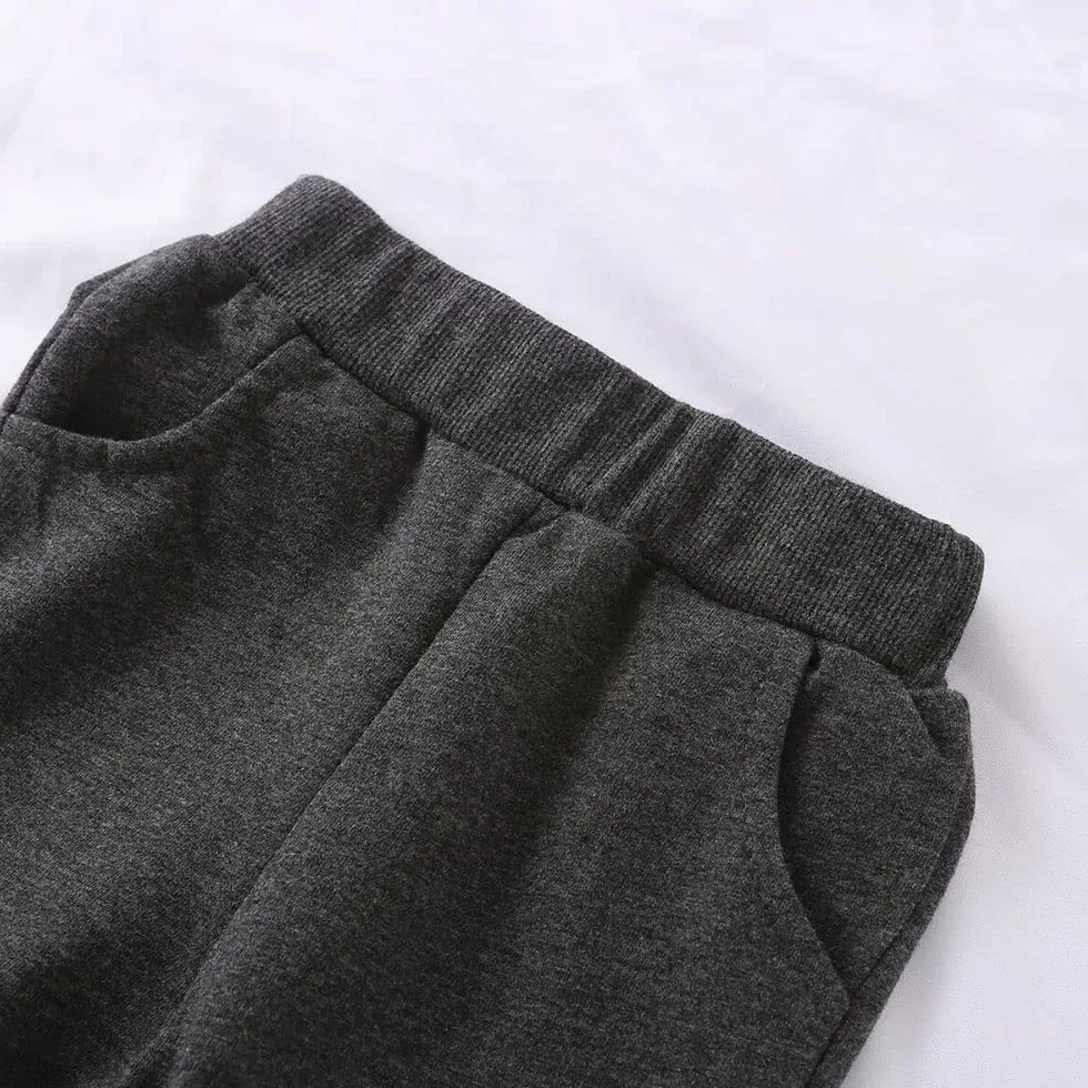 FedMois Conjunto Deportivo Algodón de 2 Piezas para Bebé Niño Sudadera sin Capucha y Pantalones Largos 1-6 años