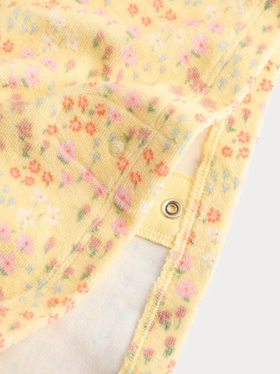 Marks & Spencer Poncho Toalla de Algodón Puro con Estampado de Flores para Bebé, Diseño con Capucha