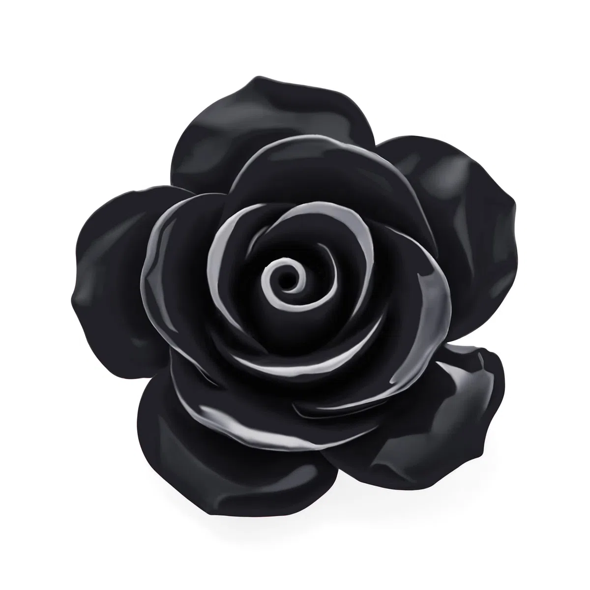 Moda Romántica Declaración Rosa Azul Negro Blanco Rojo Floral Blooming 3D Tallada Grande Rosa Flor Broche Bufanda Alfiler Para Mujeres Adolescentes