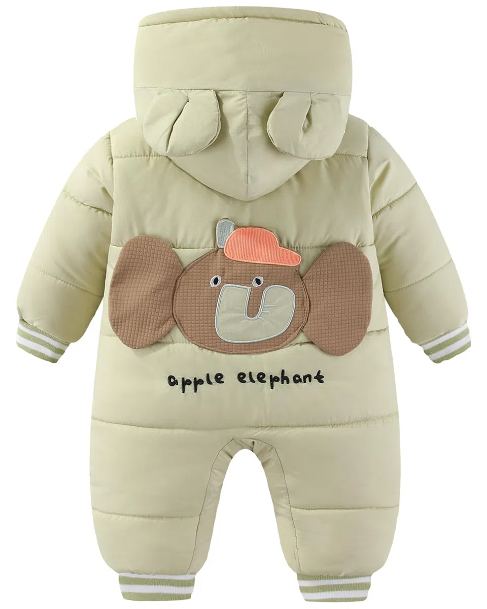 JiAmy Mono Nieve para Bebé, Traje de Nieve Invierno con Capucha Conjunto de Ropa 6-18 Meses