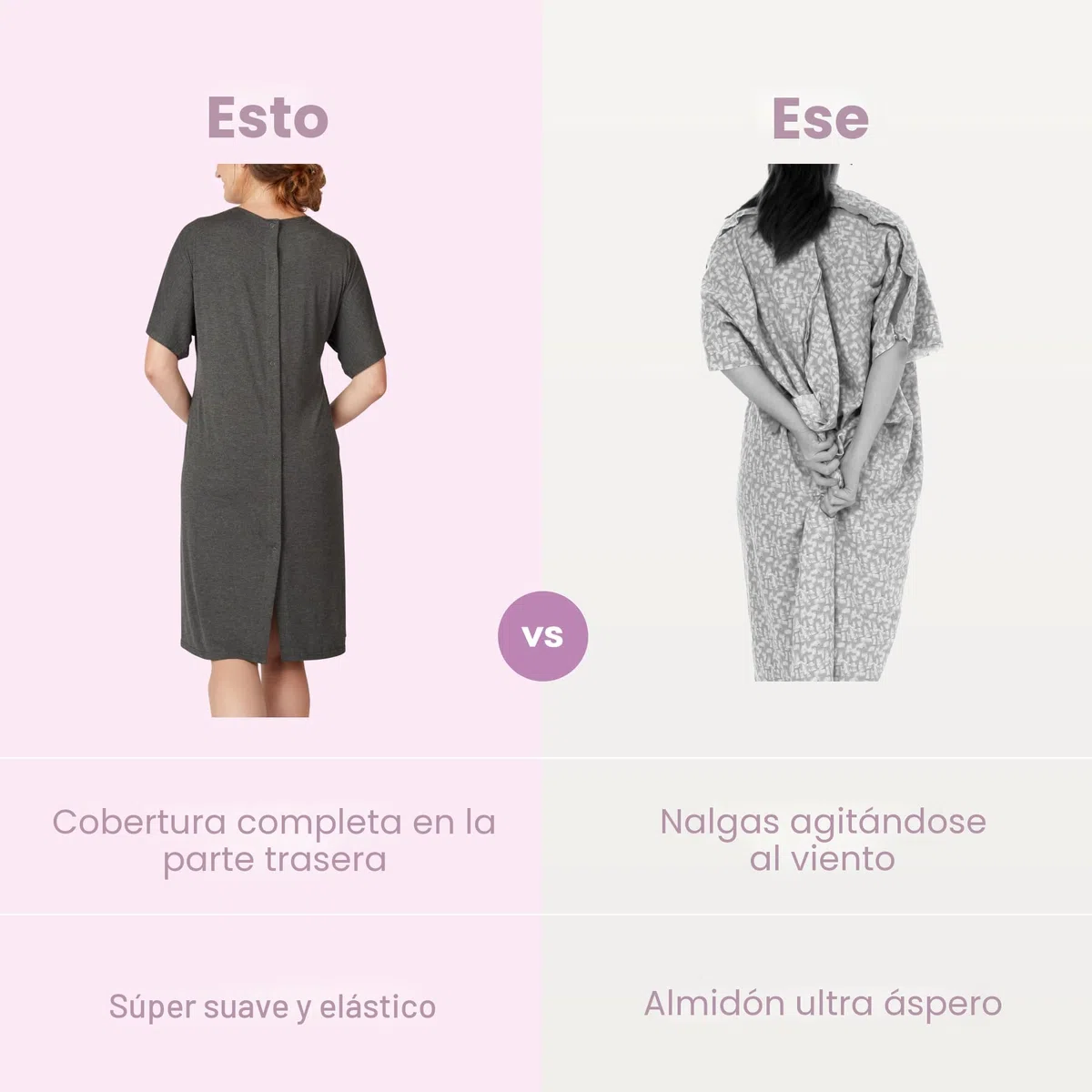 FridaBaby Bata de parto y lactancia | Fácil acceso, sin etiquetas, piel a piel para amamantar y cobertura total en la espalda