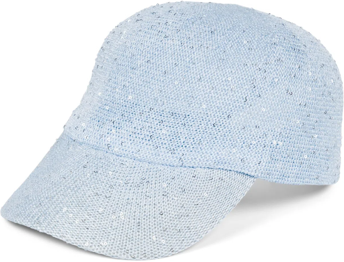 styleBREAKER Gorra de Verano para Mujer con Bordado de Lentejuelas, diseño Transpirable y Hebilla metálica Ajustable, protección Solar Sencilla para Playa y Ocio
