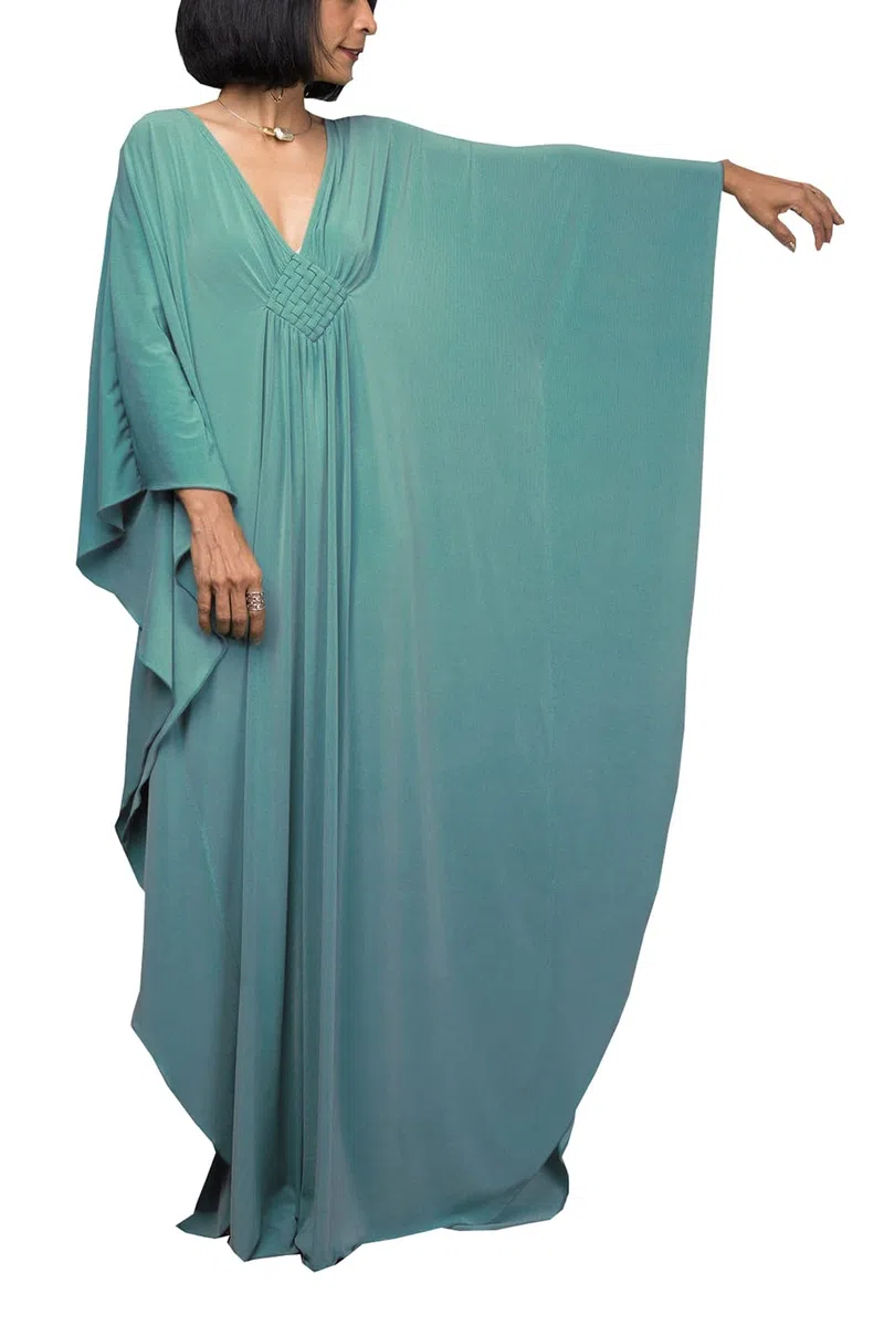 Wemen's - Vestido largo caftán bohemio para traje de baño de playa, talla única