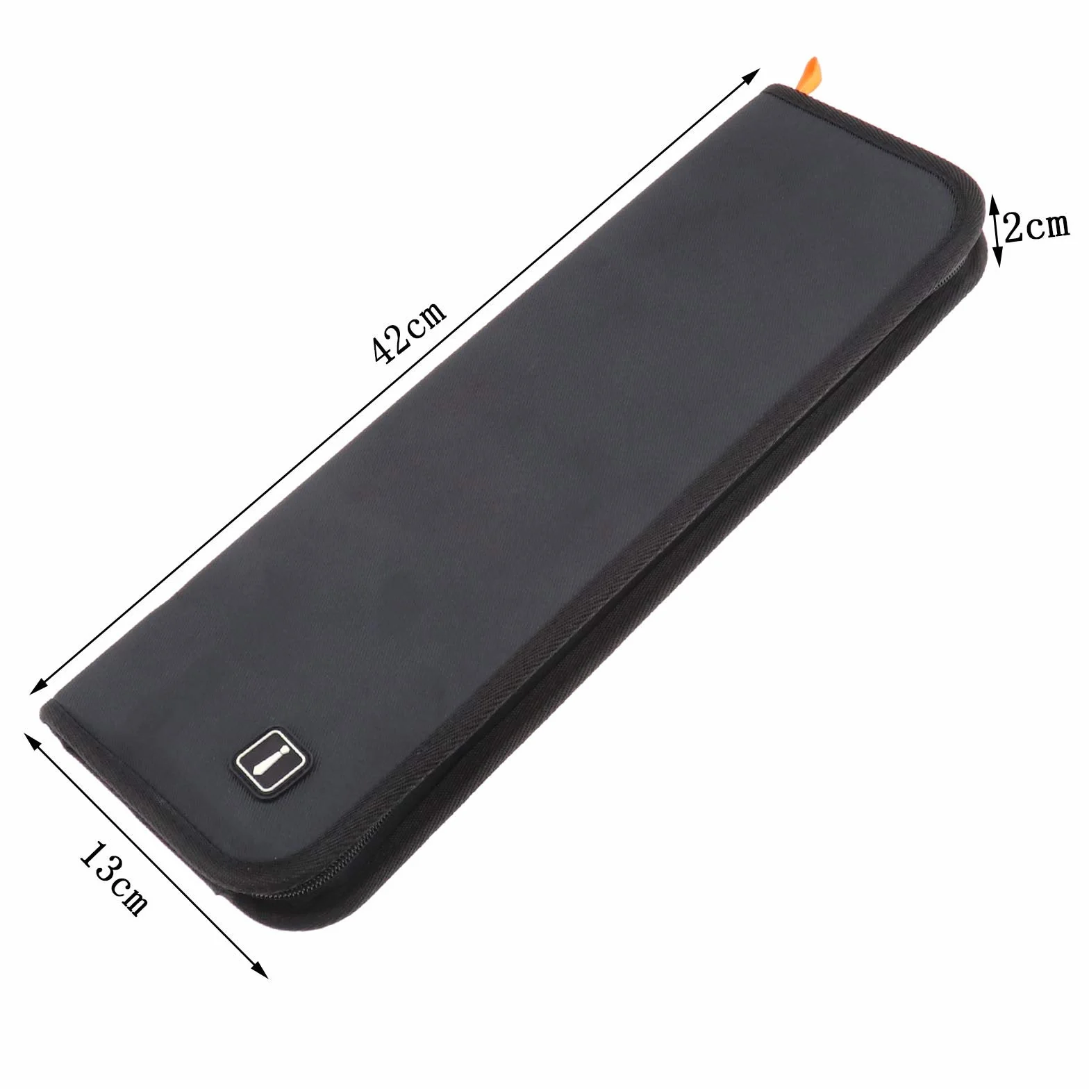 Gemelos portátiles y elegantes de nailon negro para hombre, organizador de viaje de negocios, bolsa de almacenamiento, 16 x 5 x 0.8 pulgadas