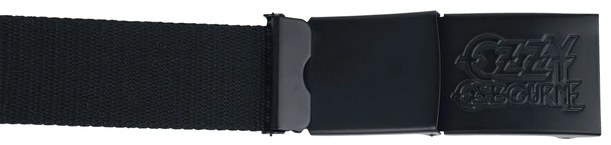 Ozzy Osbourne Logo Unisex Cinturón Negro 100% poliéster