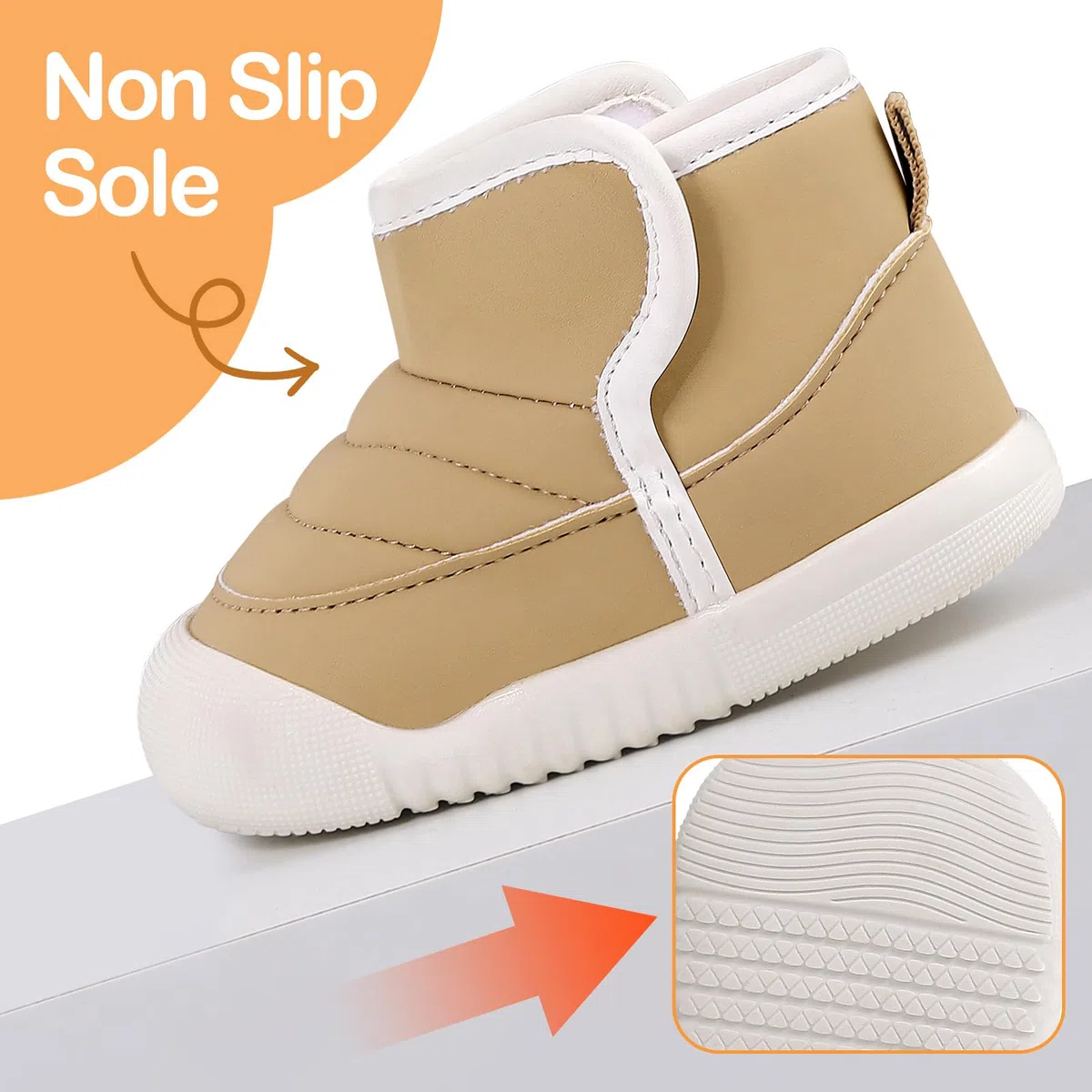 MK MATT KEELY Botas Invierno Bebé Niño Niña Zapatos Impermeable Cálido con Suela Goma Antideslizante