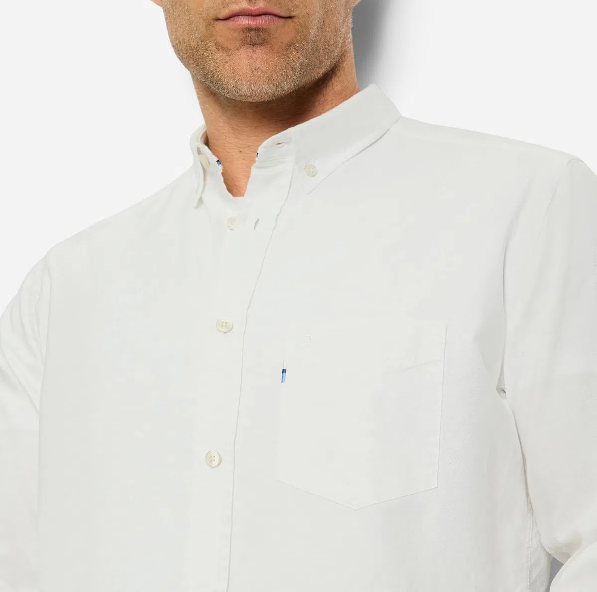 OLYMP Camisa informal para hombre de manga larga 406474, Oxfort,059 Casual 22, cuello abotonado