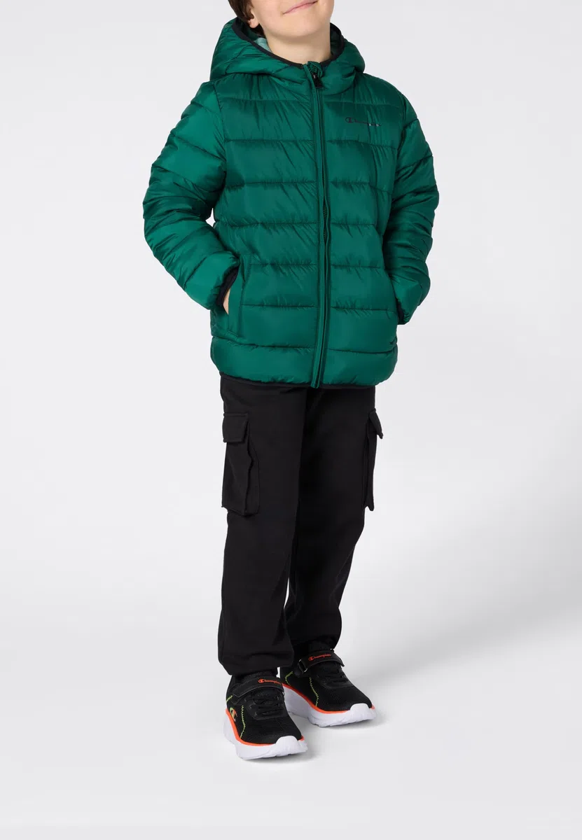 Champion Legacy Boys Chaqueta, Verde, M para Niños