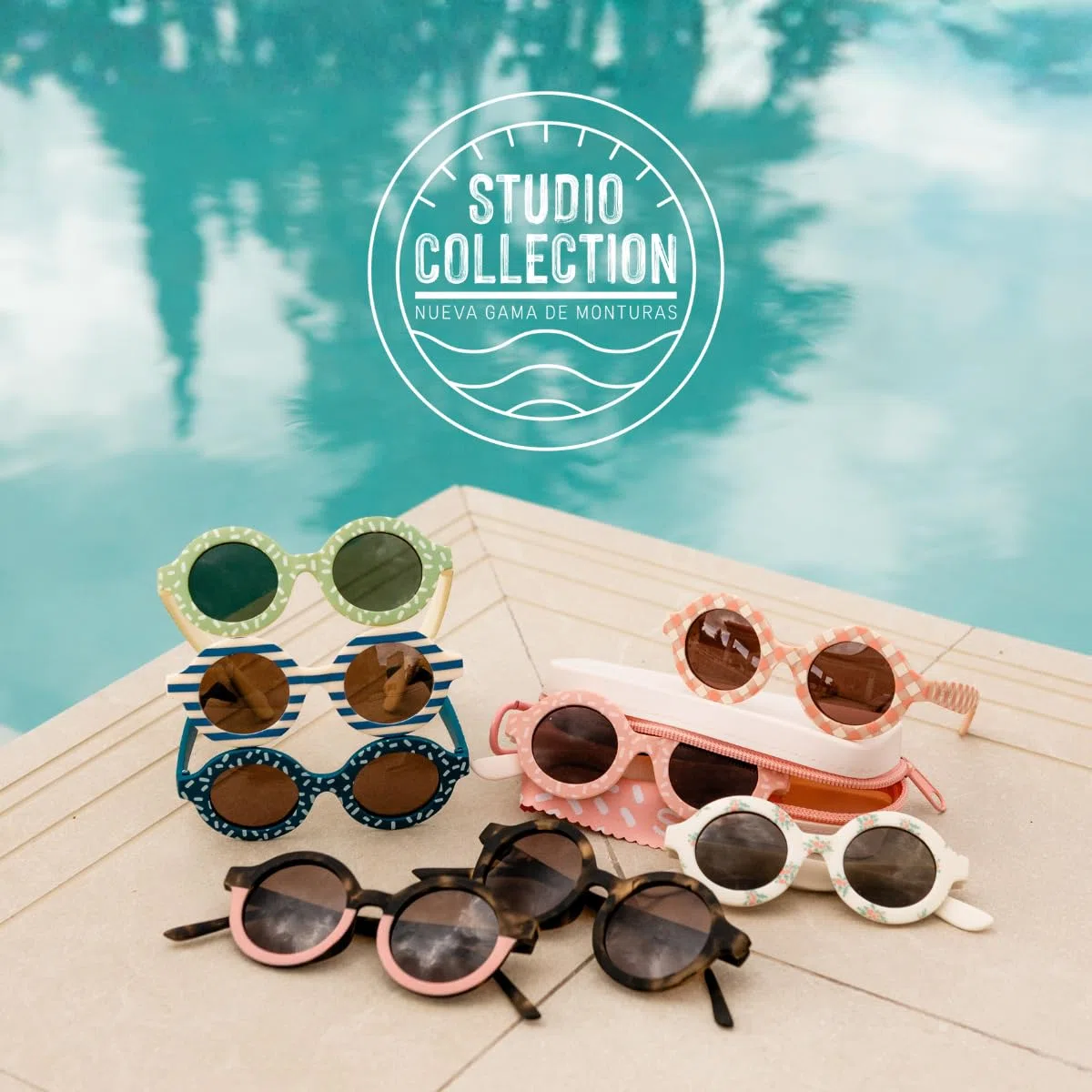 SUAVINEX, Gafas de Sol para Niños y Niños de 8 a 14 Años, Polarizadas, Filtro UV 400, 100% Protección Rayos UVA y UVB, con Funda Incluida, Flexibles y Ligeras, Redondas, Studio 2026, Rosa