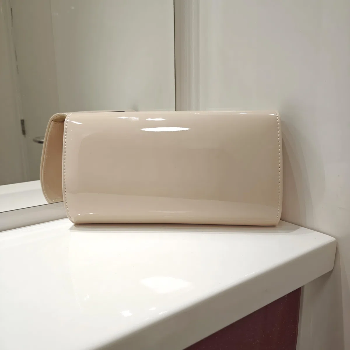 fi9 Bolso de mano de cuero para novia, boda, noche, fiesta, bolso de mano, medium