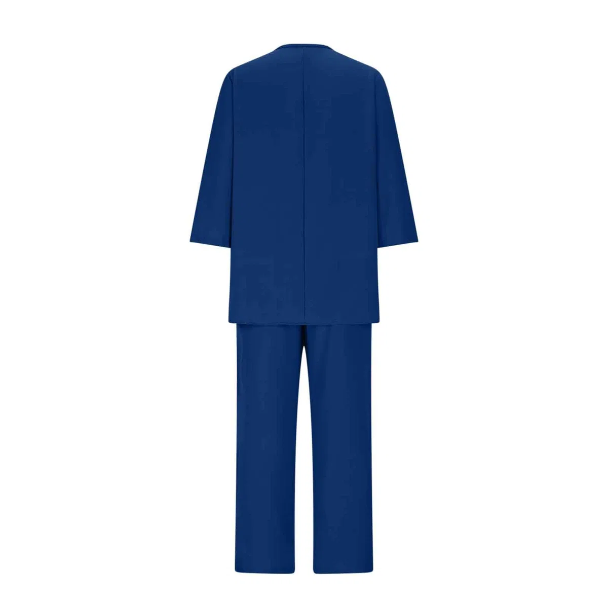 Conjunto Mujer Vestir Dos Piezas,2 Piezas Talla Grande Conjunto de Verano Otoño Algodón y Lino Camiseta de Manga 3/4 y Pantalones Ancho Suelto Oficina Casual Traje Color Sólido Cómodo Set