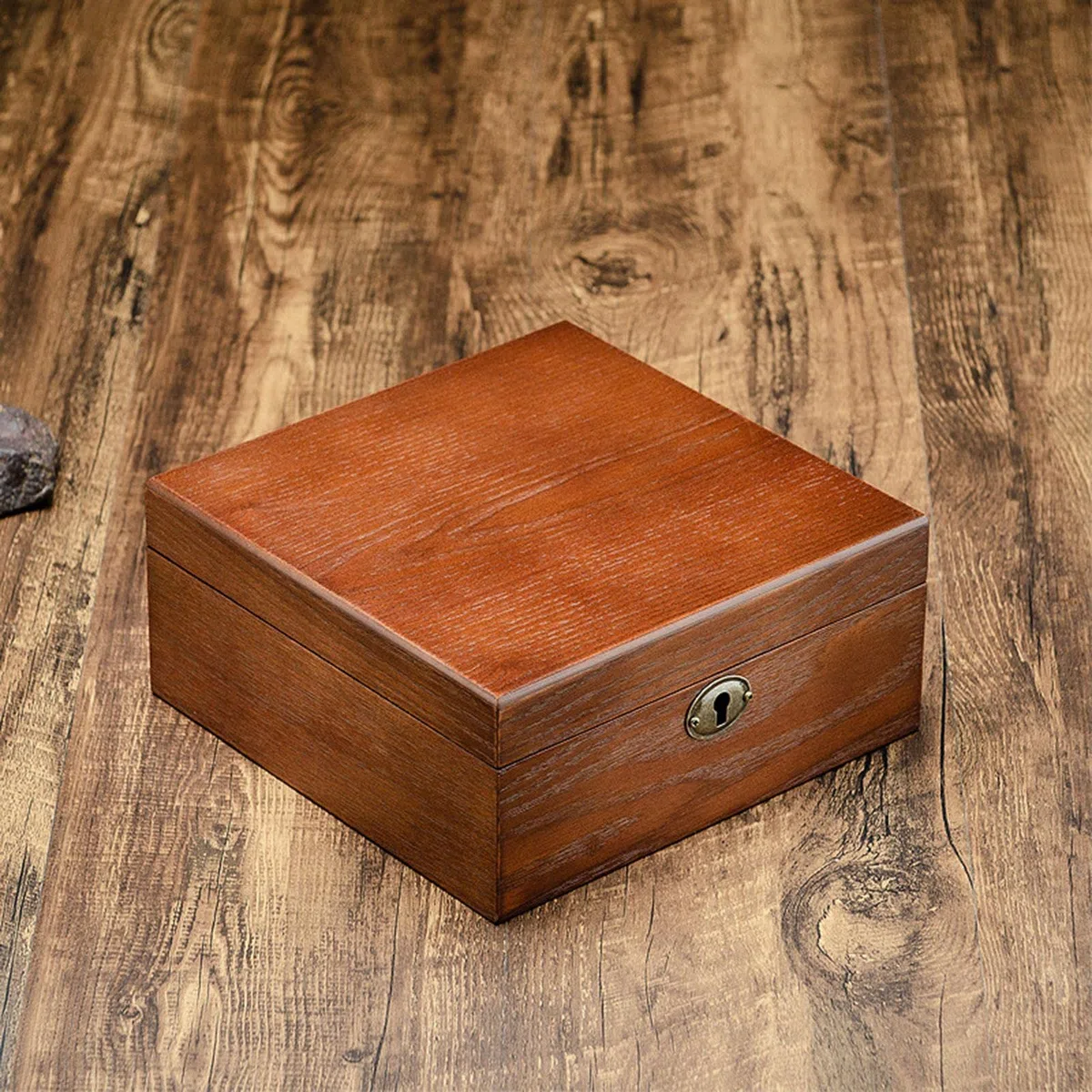 Caja Organizadora de Relojes con Capacidad para 6 Piezas Interior de Terciopelo Suave Y Cierre Resistente Almohadillas Desmontables Adecuada para