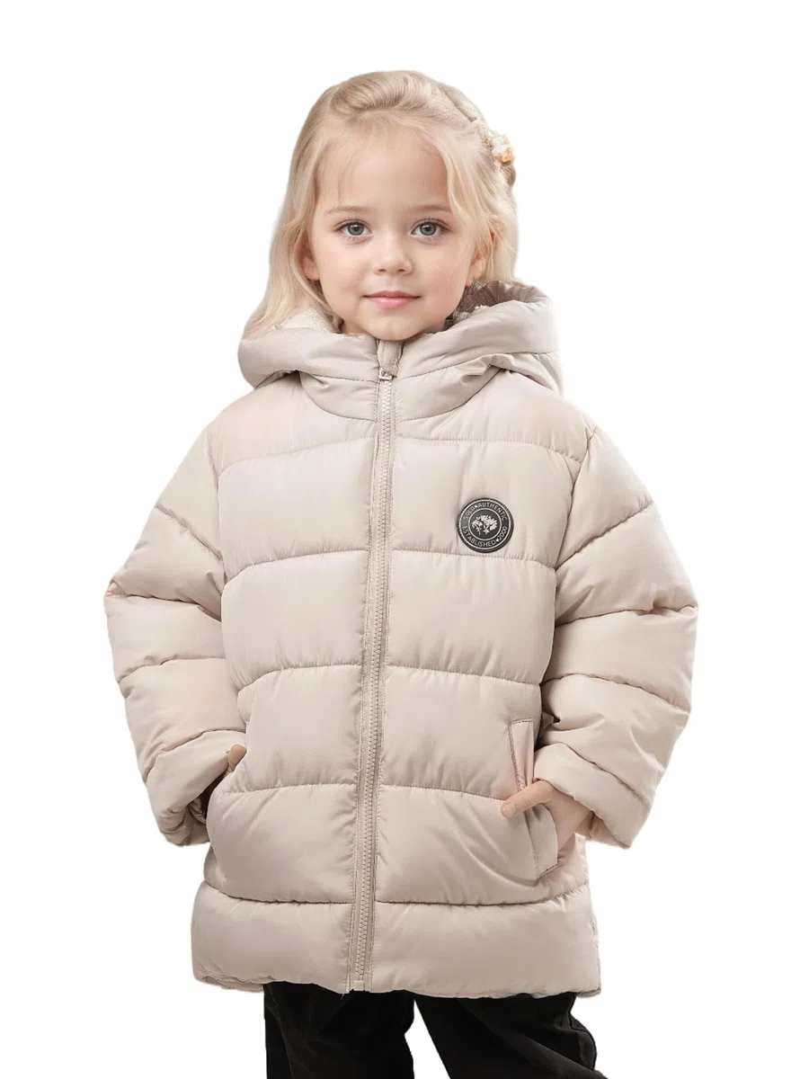 SOLOCOTE Abrigo de invierno para niñas impermeable relleno sintético forro polar capucha chaqueta acolchada
