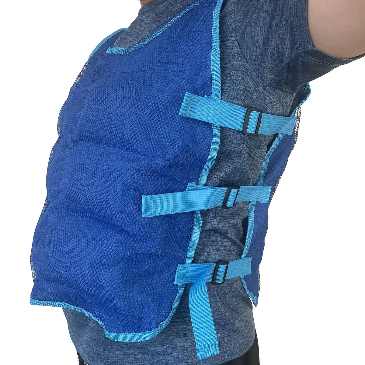 Chaleco Refrescante Verano, Chaleco de Enfriamiento por Hielo, Ropa Refrescante Transpirable con 12 Bolsas de Hielo, Resistente Calor, Enfriamiento Instantáneo, Ajustable, para Exteriores y Senderismo