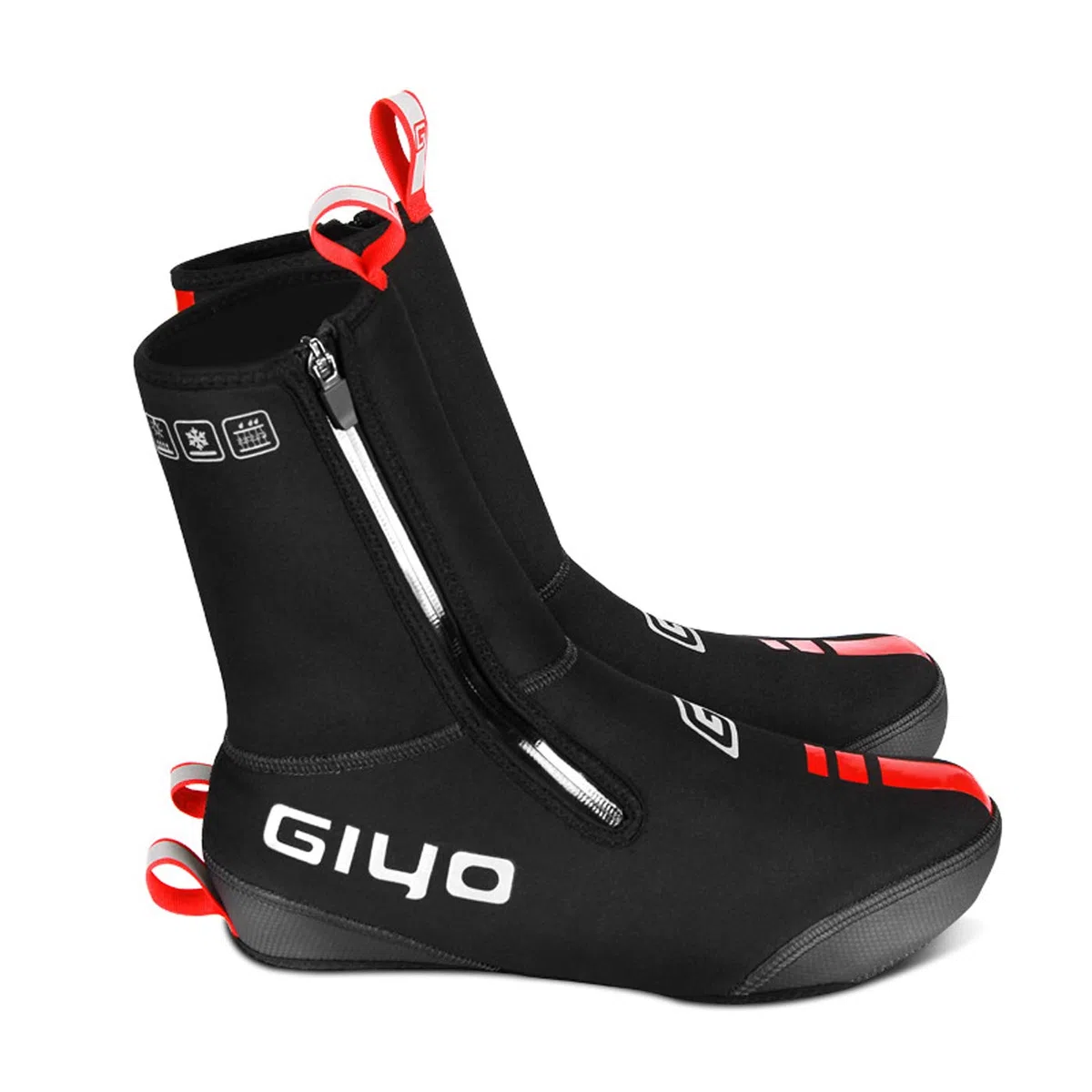 PLATTBK Cubrezapatos de Calzado de Ciclismo para Invierno,Cubrezapatillas de Bici Impermeables con Forro Polar para Hombres y Mujeres