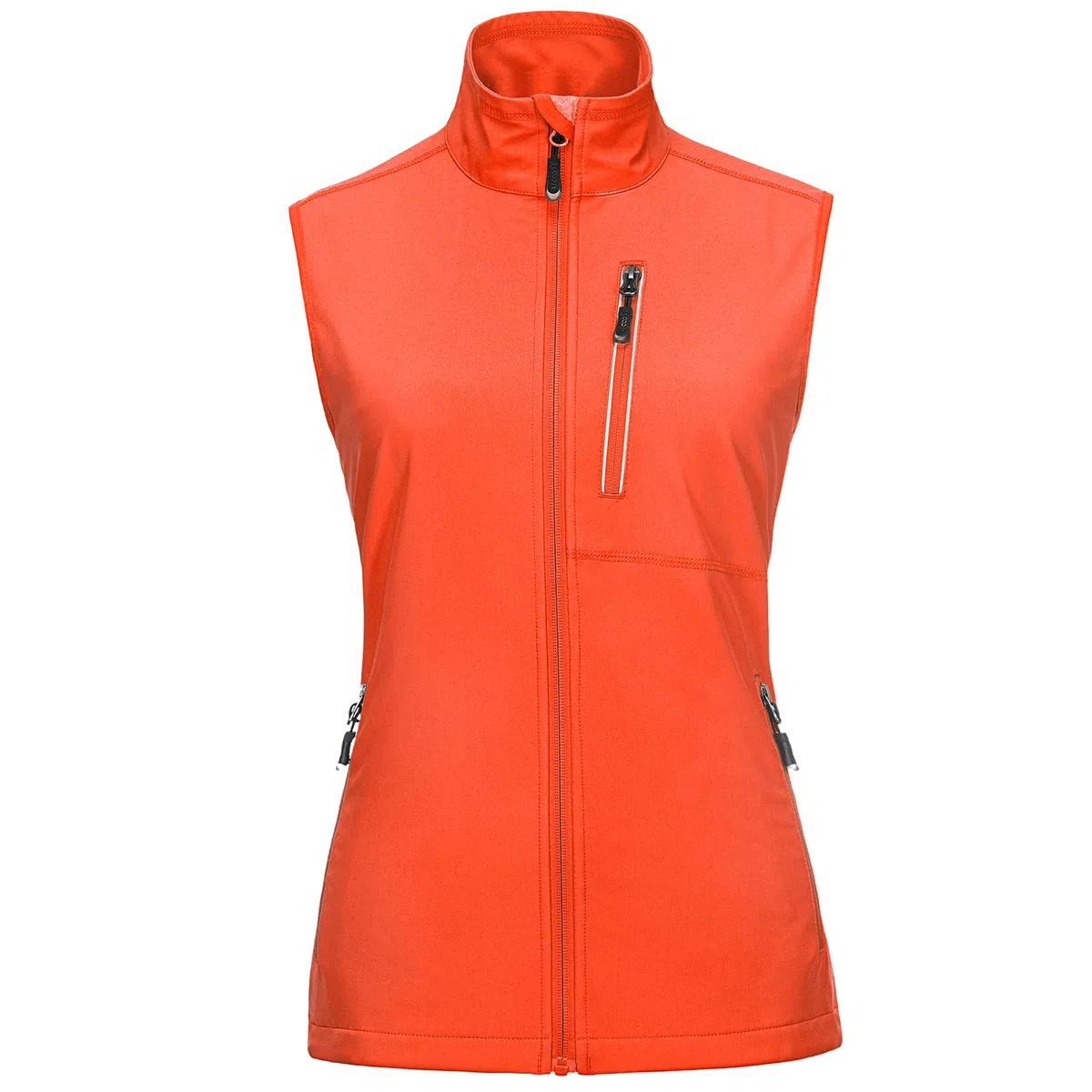 33,000ft Chaleco ligero para mujer, impermeable, cuello alto, softshell para ciclismo, chaqueta reflectante sin mangas para equitación, correr, golf, senderismo, pesca