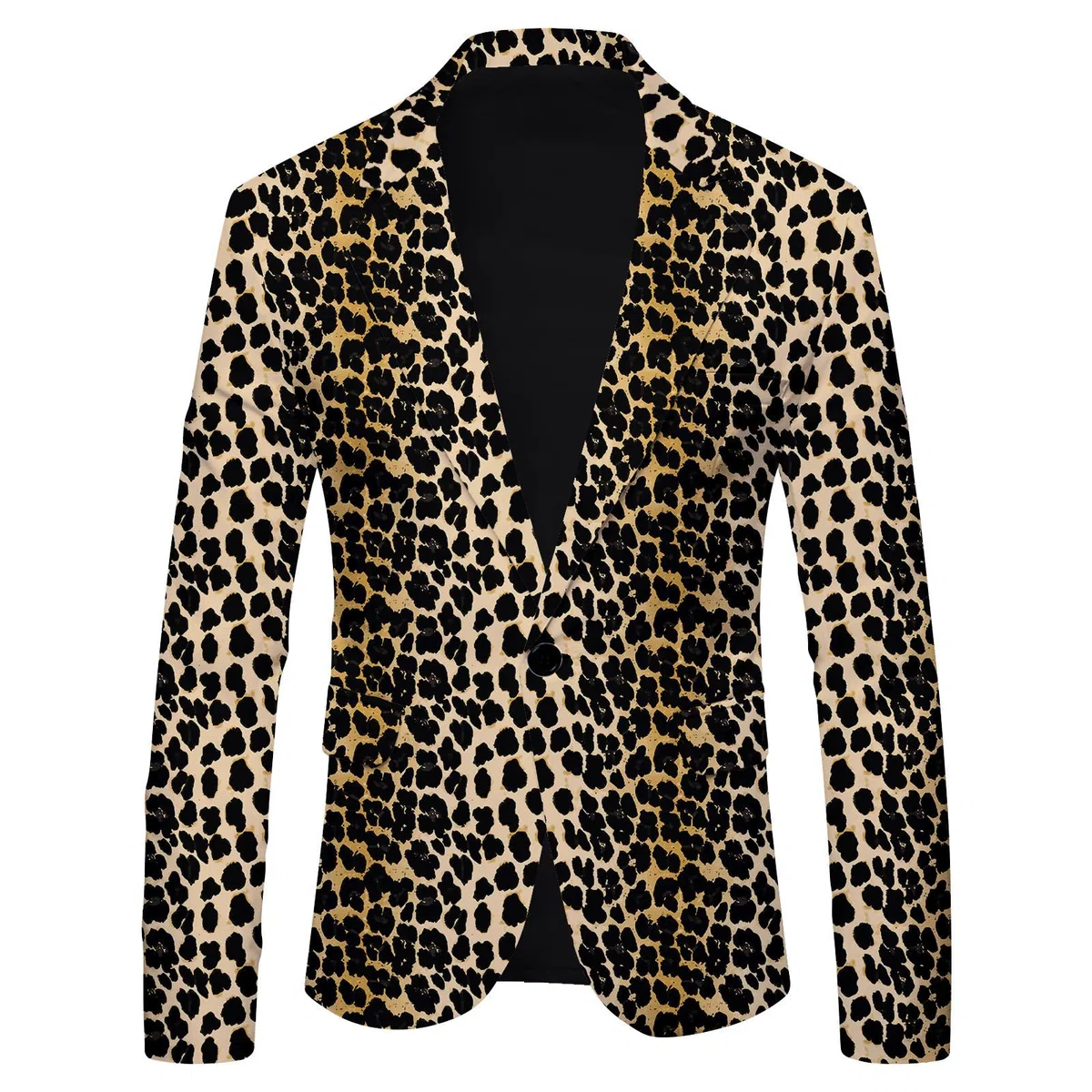 2024-2023 New Polka Dot Leopard Print Casual British Fashion Slim Fit Suit Chaqueta Hombre Chaqueta Trabaja sin