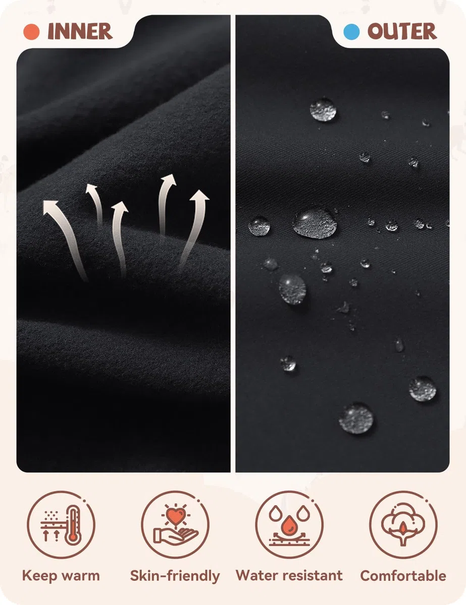 baleaf Pantalones de Montar para Chicas, Largos para Caballerizas Invierno Leggings Térmicos con 2 Bolsillos