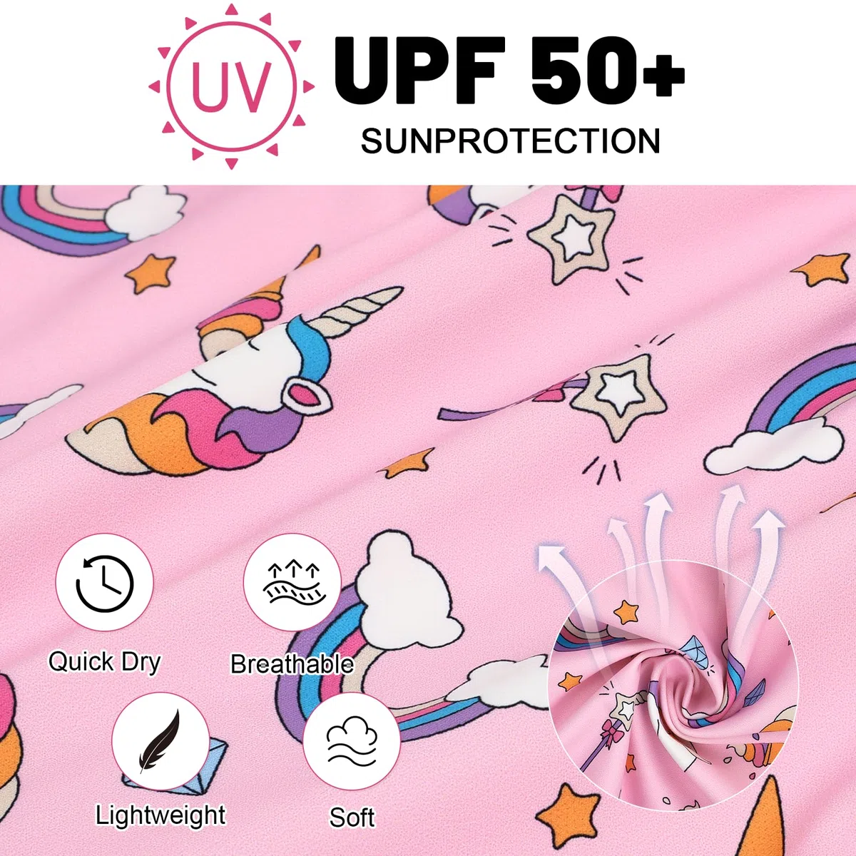 FLYISH DIRECT Traje de Baño Infantil, Conjunto de Natación UPF 50+ Manga Larga con Cremallera, 2 Piezas con Camiseta Rash Guard y Bañador Corto para Niños, Secado Rápido