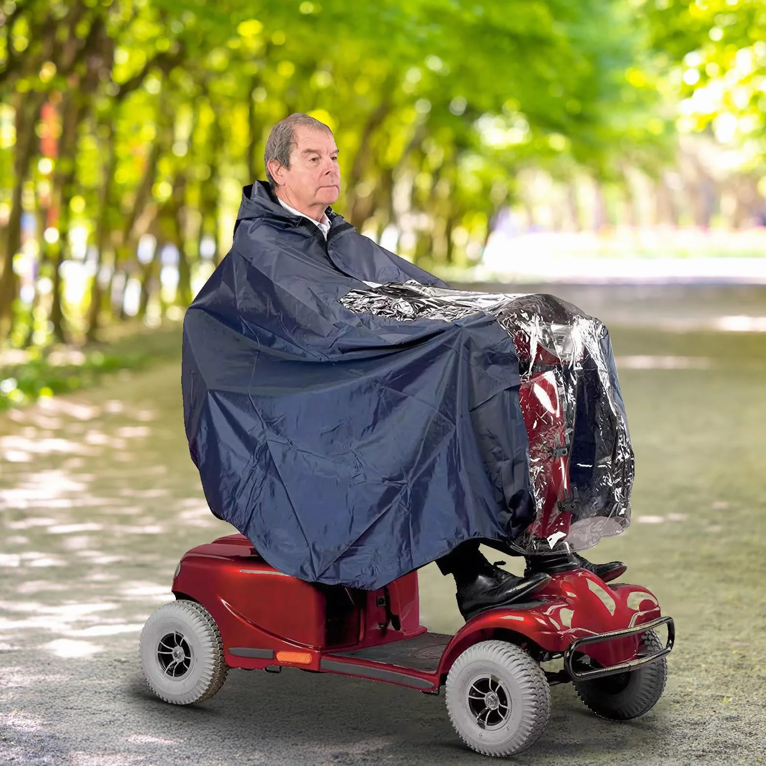 lalago Capa Lluvia, Poncho Impermeable, Capas de Ciclismo, Poncho de Lluvia Bicicleta, Poncho para Silla de Ruedas, Bicicletas de Montaña, Bicicletas Eléctricas