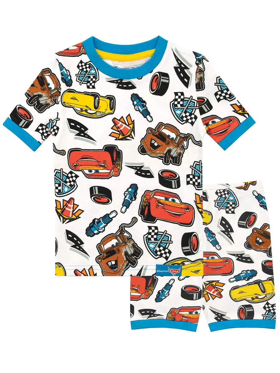 Disney Cars Pijama | Pijama Rayo Mcqueen Niño | Pijamas para niños Manga Larga | Ajuste Ceñido