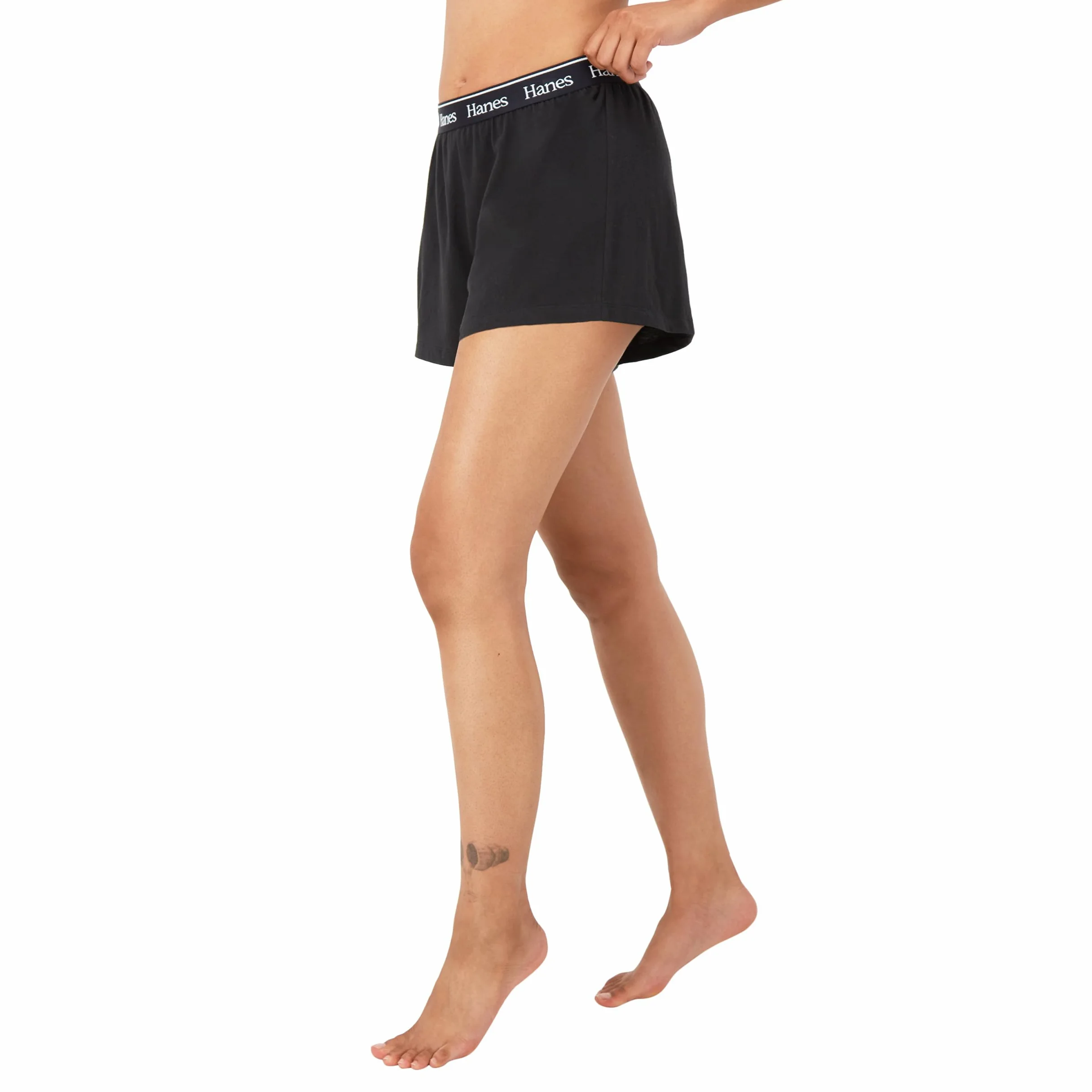Hanes Originals - Pantalones Cortos de Dormir Supersuaves, Pantalones Cortos de Descanso, 3.25 Pulgadas, Paquete de 2 - Parte Inferior de Pijama Mujer
