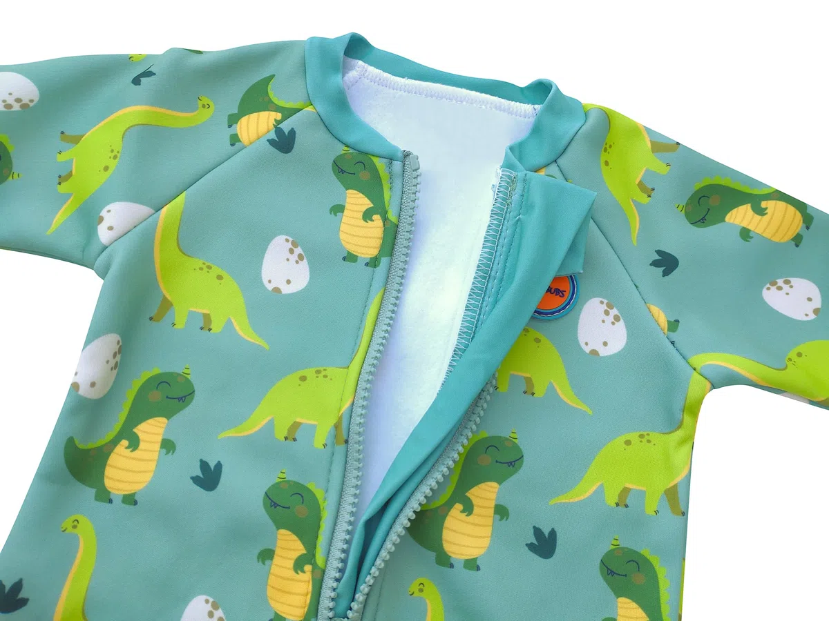 Swimbubs Traje de baño cálido para niños con Forro Polar para niñas, protección Solar UPF 50